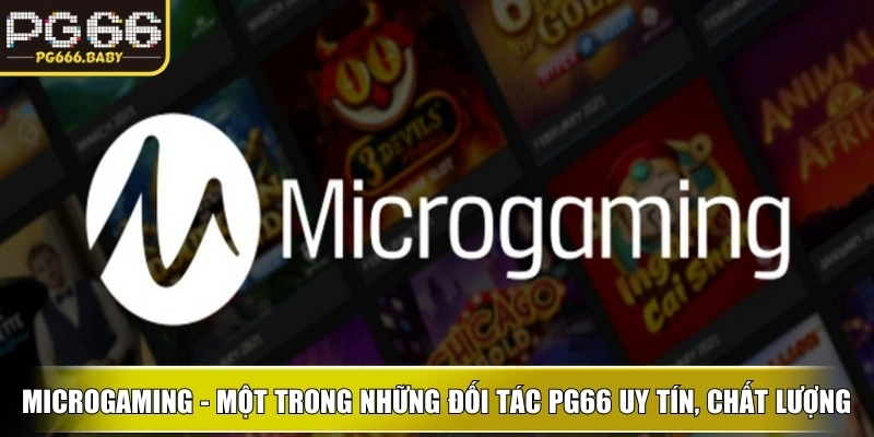 Microgaming - Một trong những đối tác PG66 uy tín, chất lượng